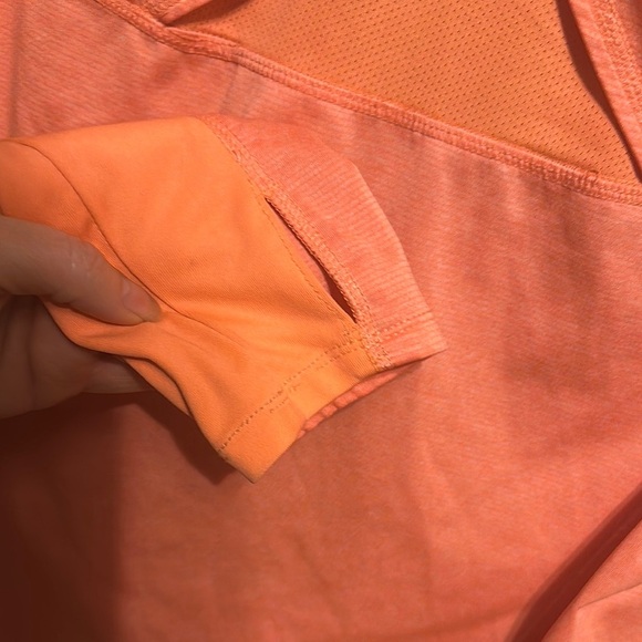 Danskin Now Orange Relaxed Fit Polo Collar Shirt - Picture 5 of 6